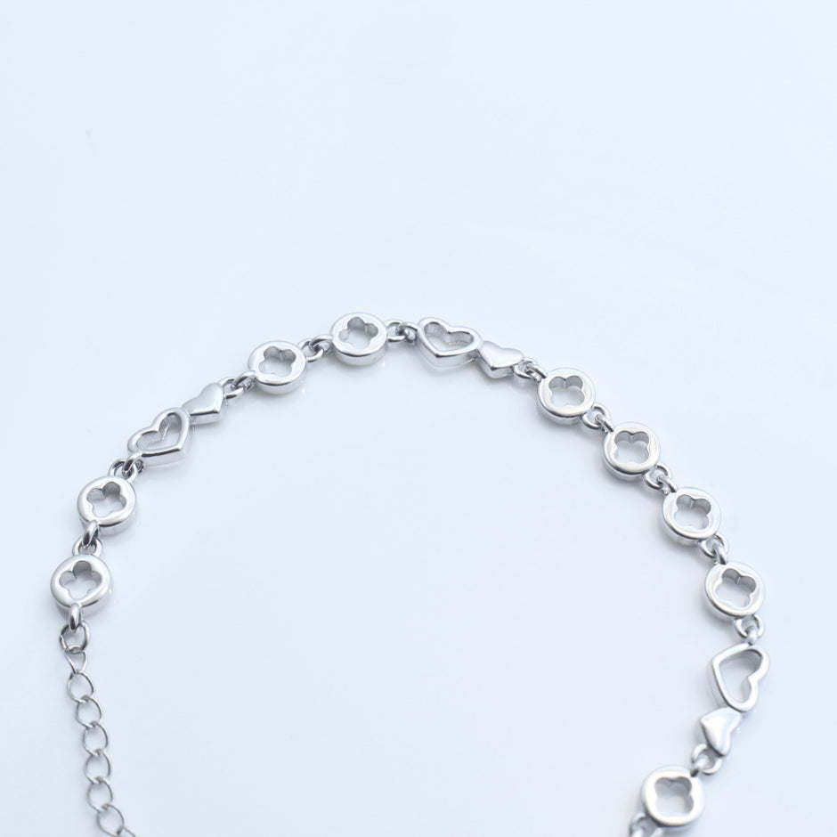 Petite Hearts Silver Bracelet