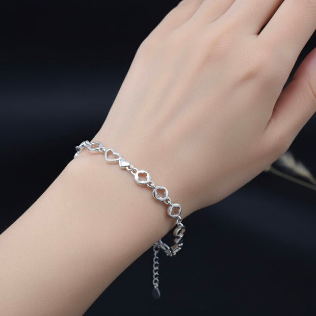 Petite Hearts Silver Bracelet