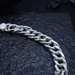 Fine Curb Link Silver Bracelet