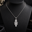 Floral Cluster Pendant Necklace