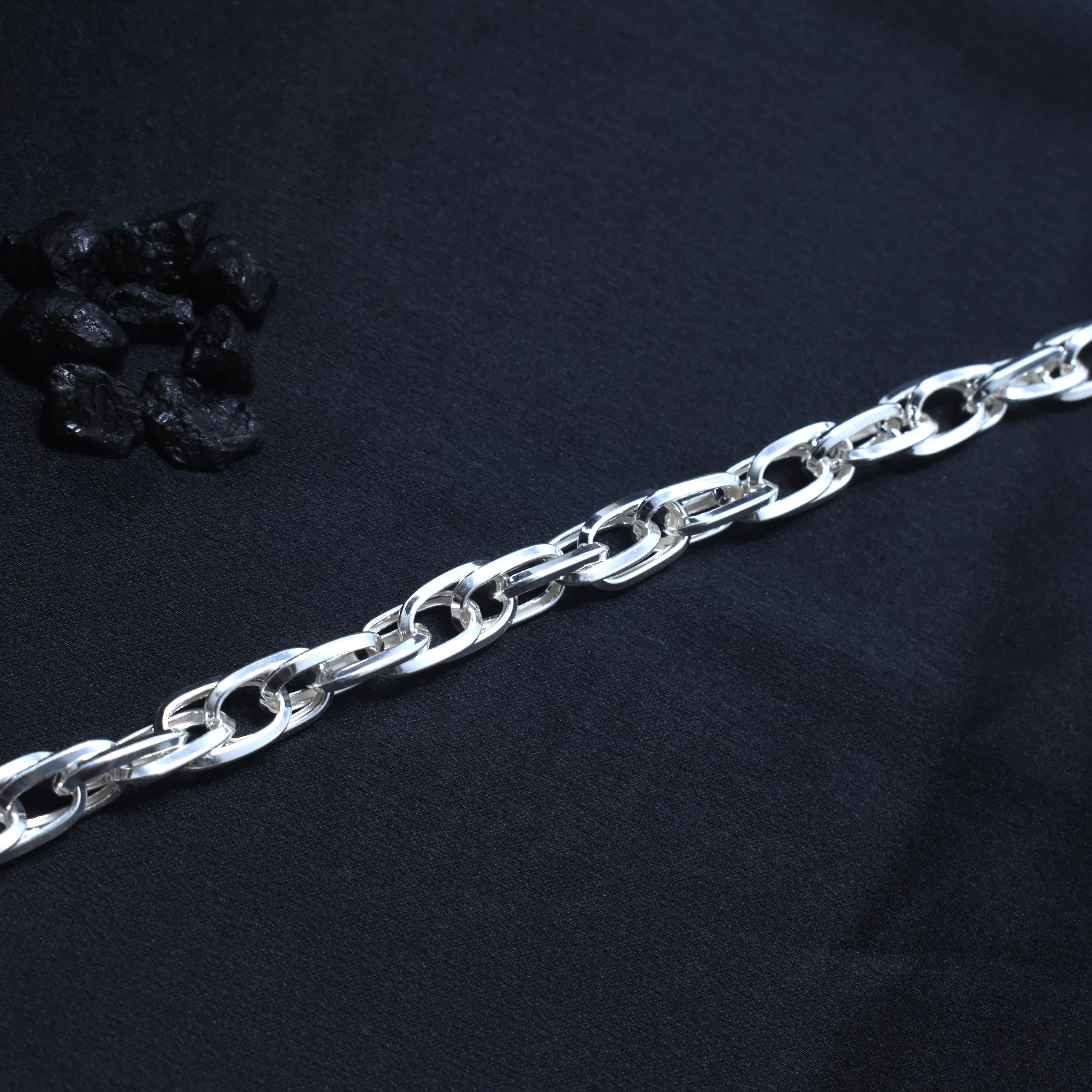 Heavy Oval-Link Sterling Silver Bracelet