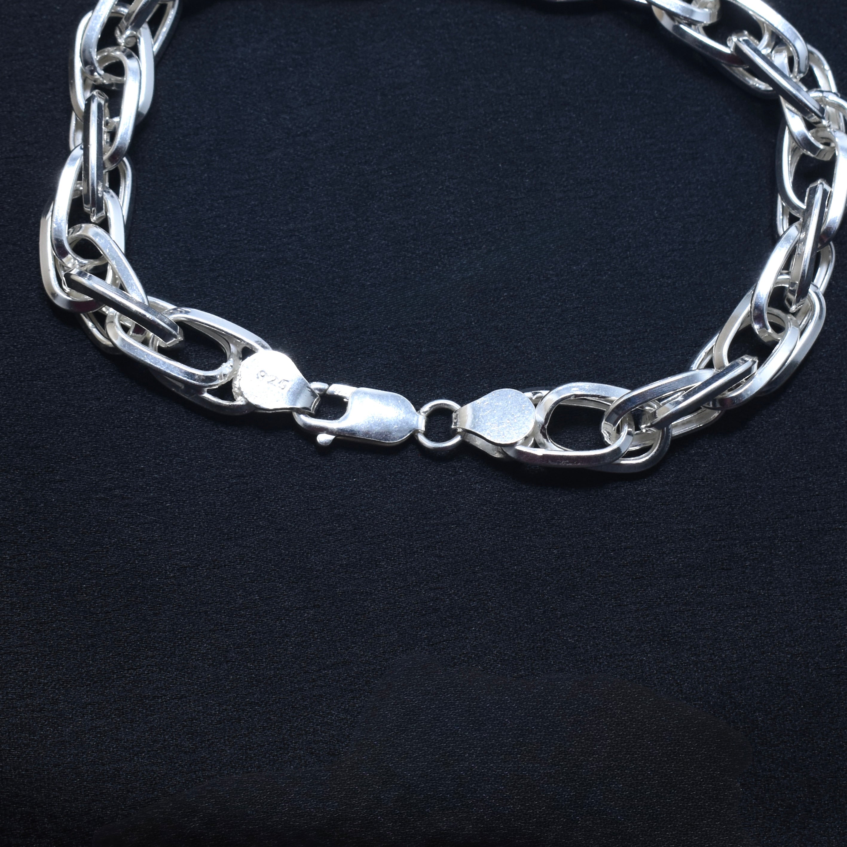 Heavy Oval-Link Sterling Silver Bracelet