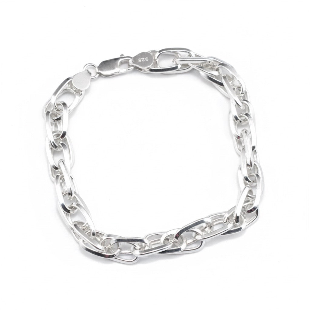Heavy Oval-Link Sterling Silver Bracelet