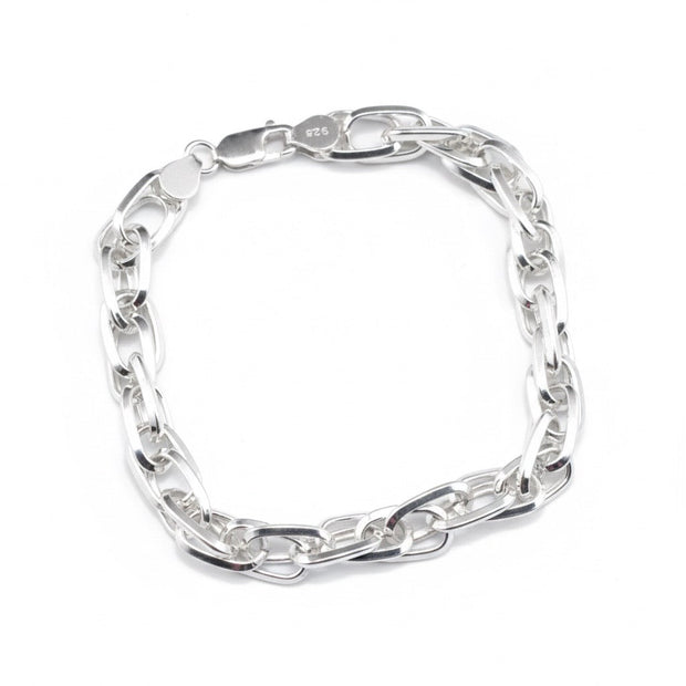 Heavy Oval-Link Sterling Silver Bracelet