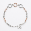 Infinity Tri-Halo Charm Bracelet