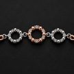 Infinity Tri-Halo Charm Bracelet
