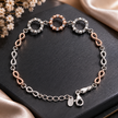 Infinity Tri-Halo Charm Bracelet