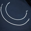 Flat Snake Chain Sterling Silver Anklet