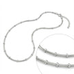 Minimalist Barrel Bead Sterling Silver Anklet