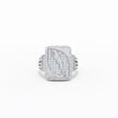 Jaguar Pave Square Signet Ring