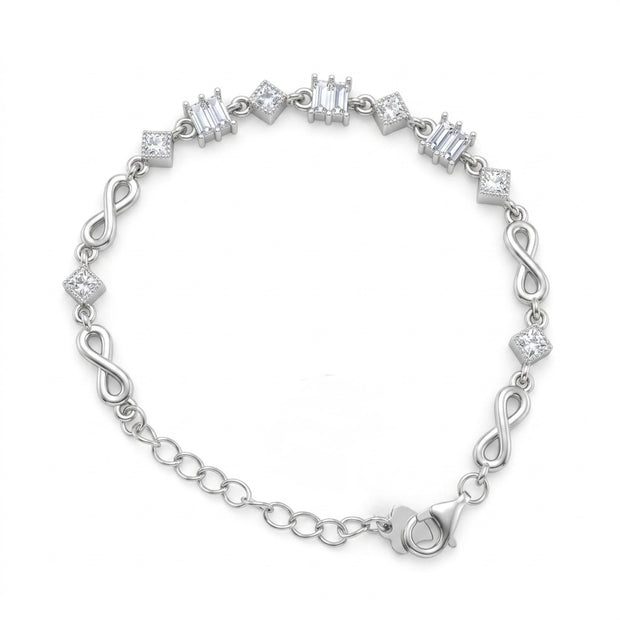 Geometric Infinity Charm Bracelet