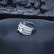 Silver Prince Cut Stripe Ring
