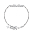 Pave Cluster Heart Bracelet