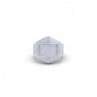 Hexagonal Pave Industrial Signet Ring