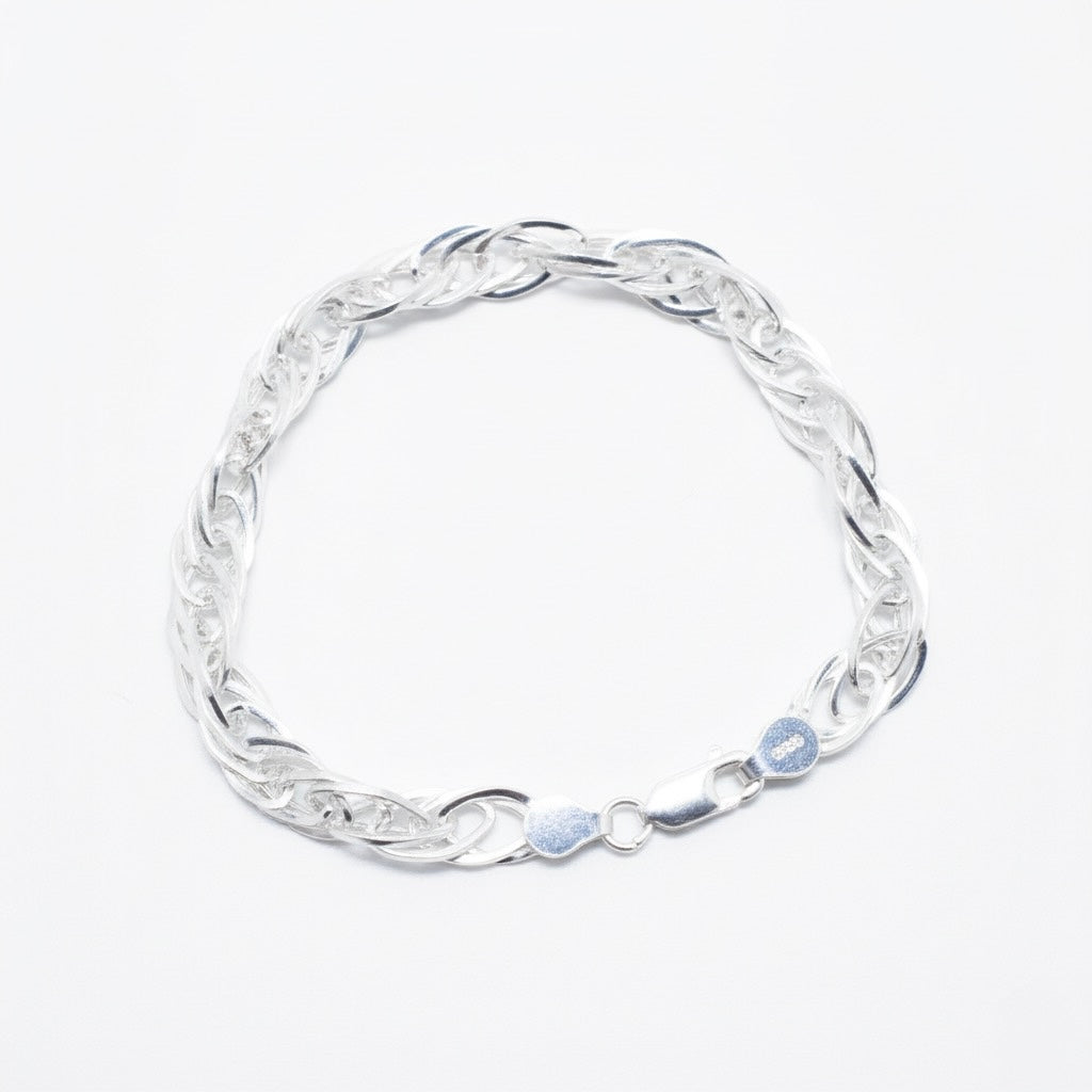 Twisted Rope Sterling Silver Bracelet