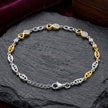 Two Tone Infinity Bracelet