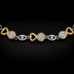 Two Tone Infinity Bracelet