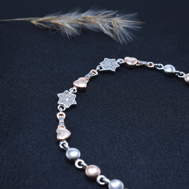 Star Sparkle Silver Bracelet