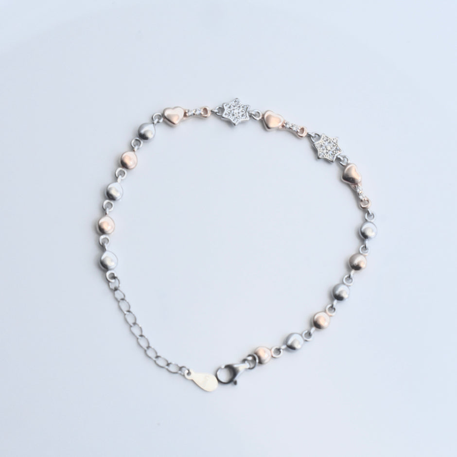 Star Sparkle Silver Bracelet