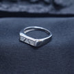 Tri-Panel Statement Ring