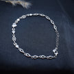 Elegant Multi-Shape Sterling Silver Bracelet
