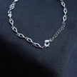 Elegant Multi-Shape Sterling Silver Bracelet