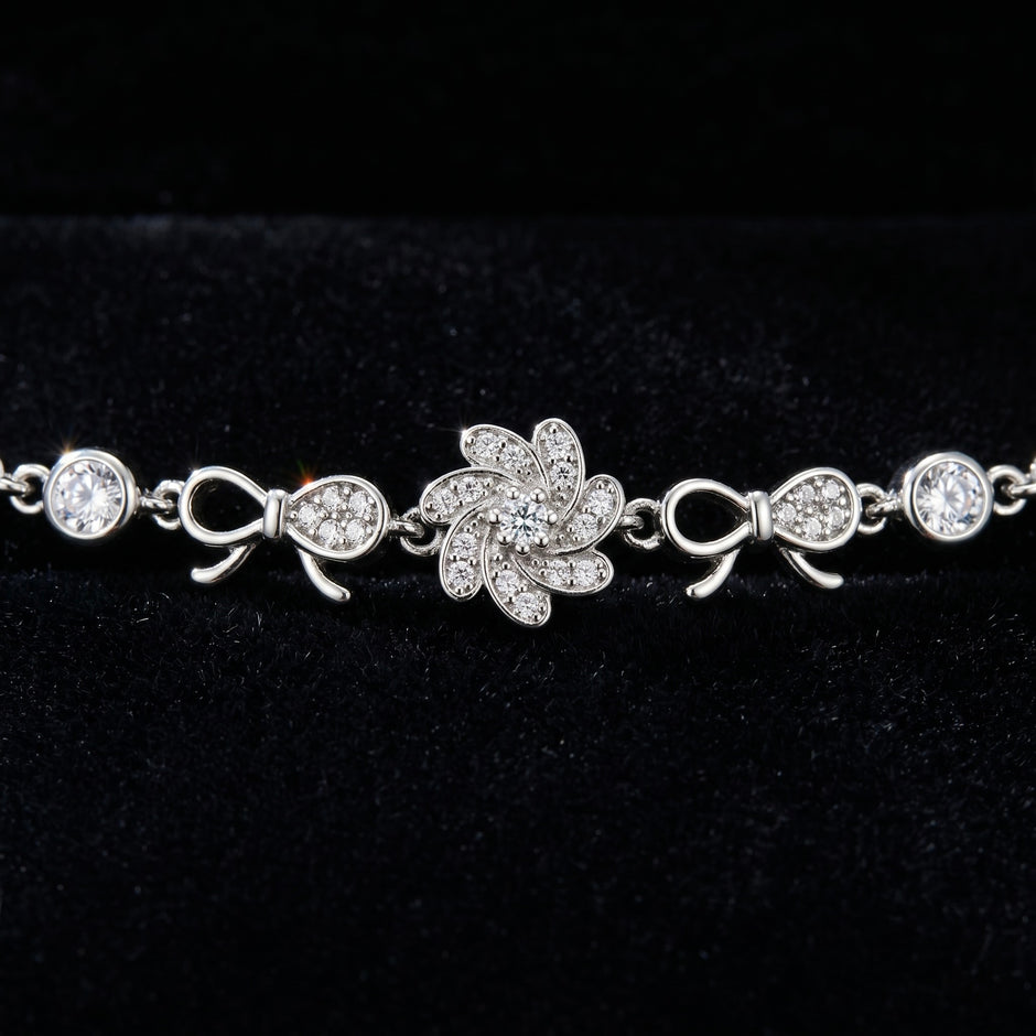 Blossom Bow Charm Bracelet