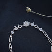 Floral Bloom Silver Bracelet