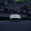 Grid-Pattern Statement Ring