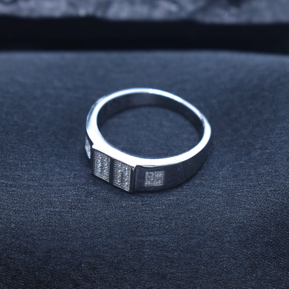 Silver Quad Pane Ring