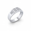 Grid-Pattern Statement Ring