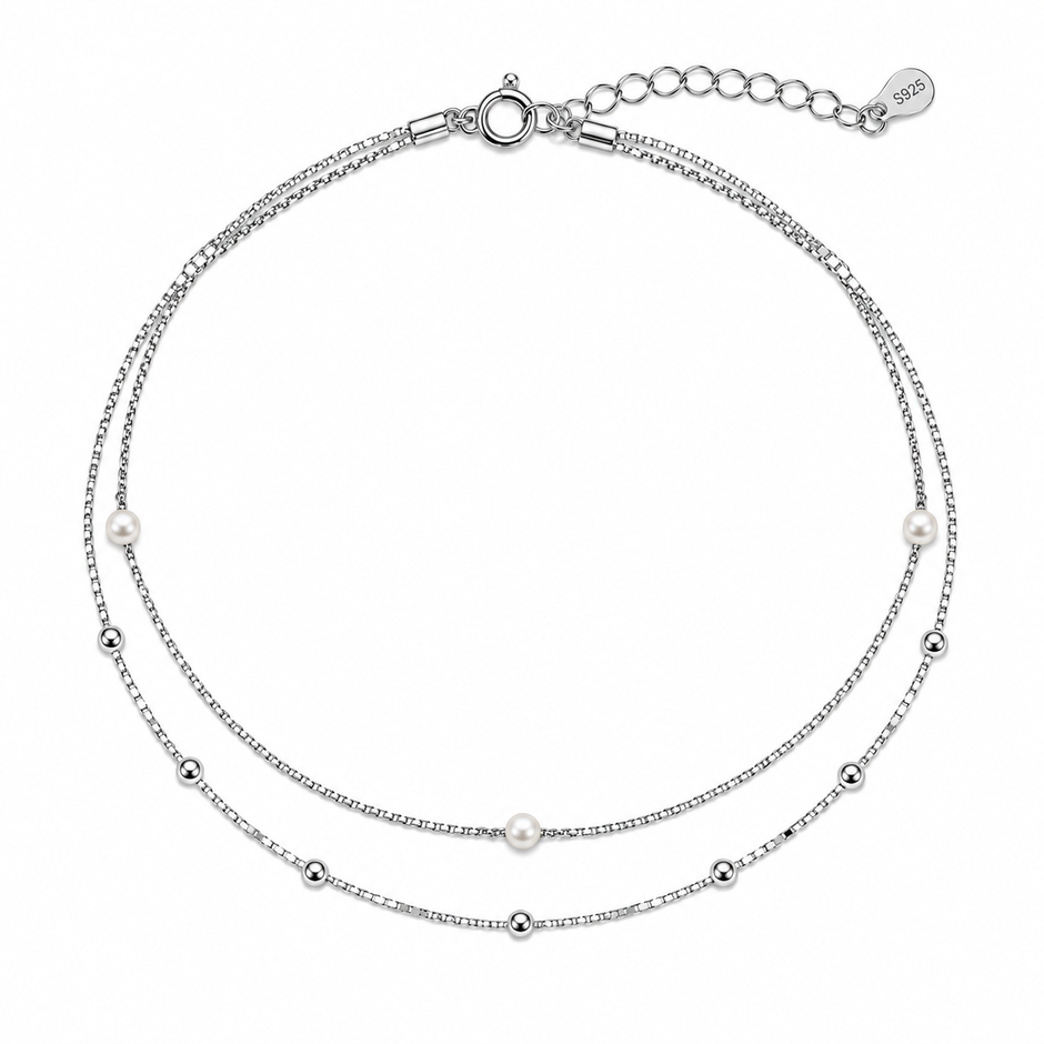 Pearl Double Layer Anklet