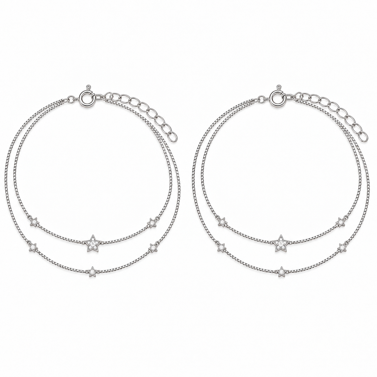 Star Layered Anklet