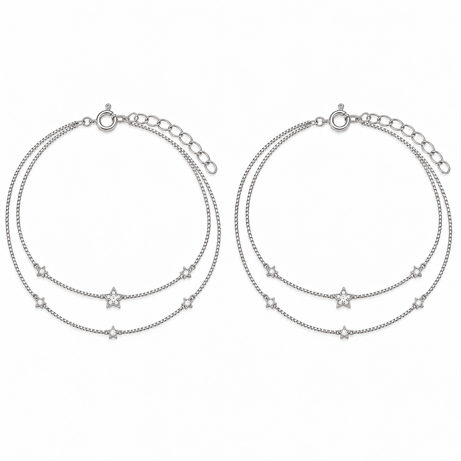Star Layered Anklet