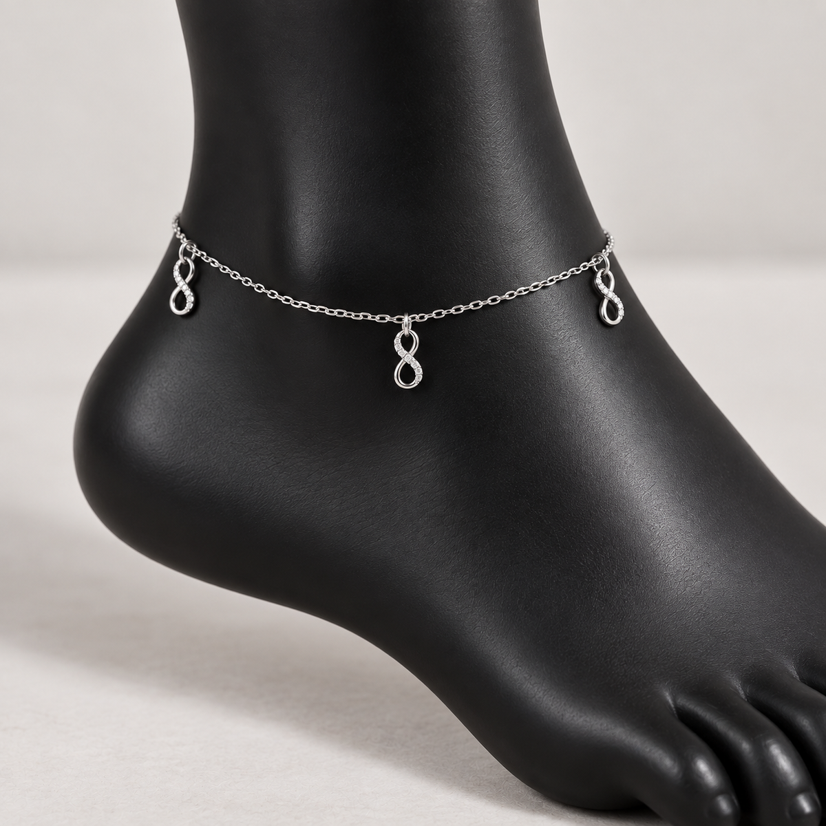 Infinity Charm Chain Anklet