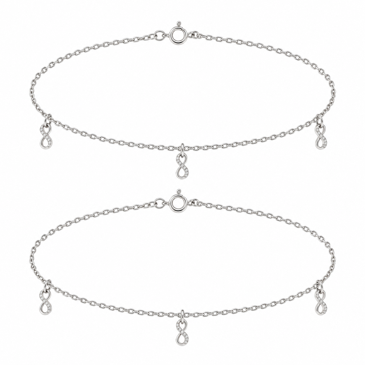 Infinity Charm Chain Anklet