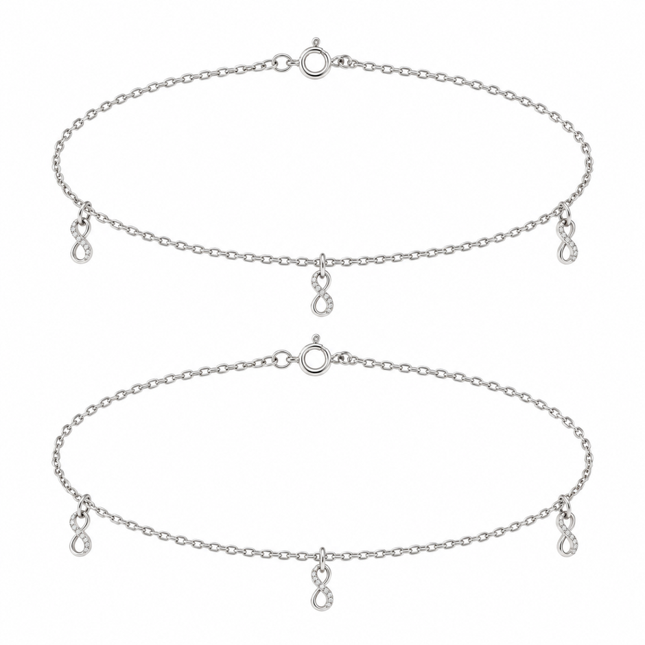 Infinity Charm Chain Anklet