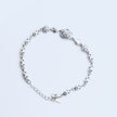 Bloom link silver bracelet