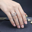 Silver Twin Leaf Ring