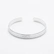 Textured Silver Cuff Bracelet