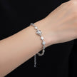 Bloom link silver bracelet