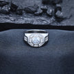 Octagonal Solitaire Statement Ring