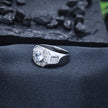Octagonal Solitaire Statement Ring