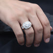 Octagonal Solitaire Statement Ring