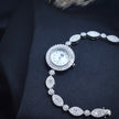 Vintage Oval Charm Silver Watch