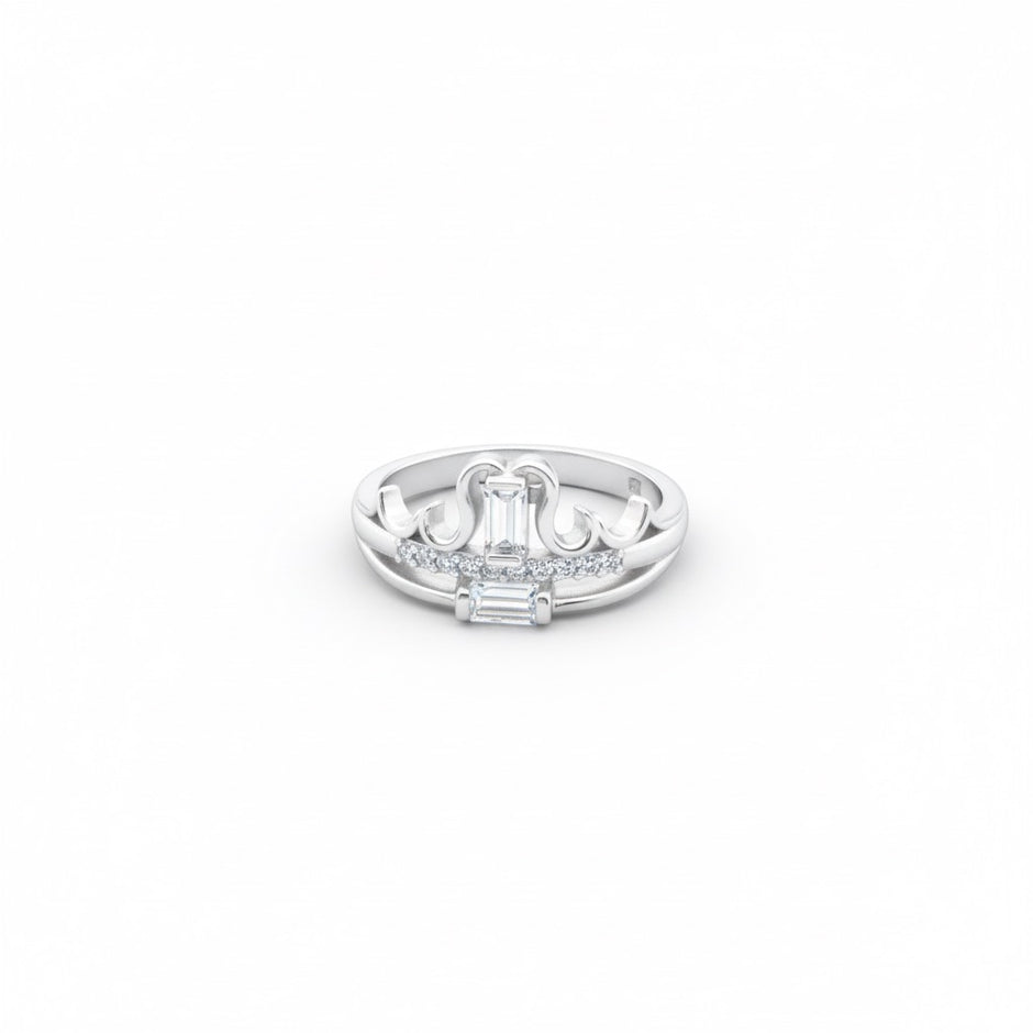 Baguette Diamond Designer Band Ring