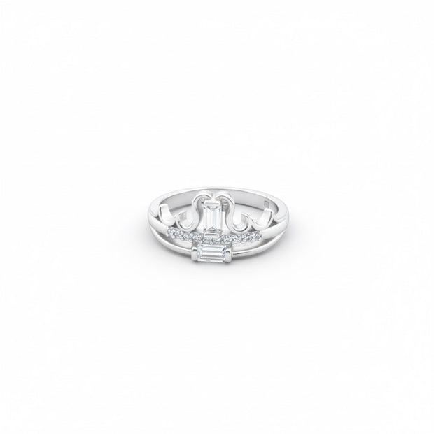Baguette Diamond Designer Band Ring