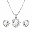 Pearl Cluster Pendant Set