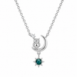 Owl Moon Pendant Necklace