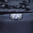 Chevron Solitaire Statement Ring
